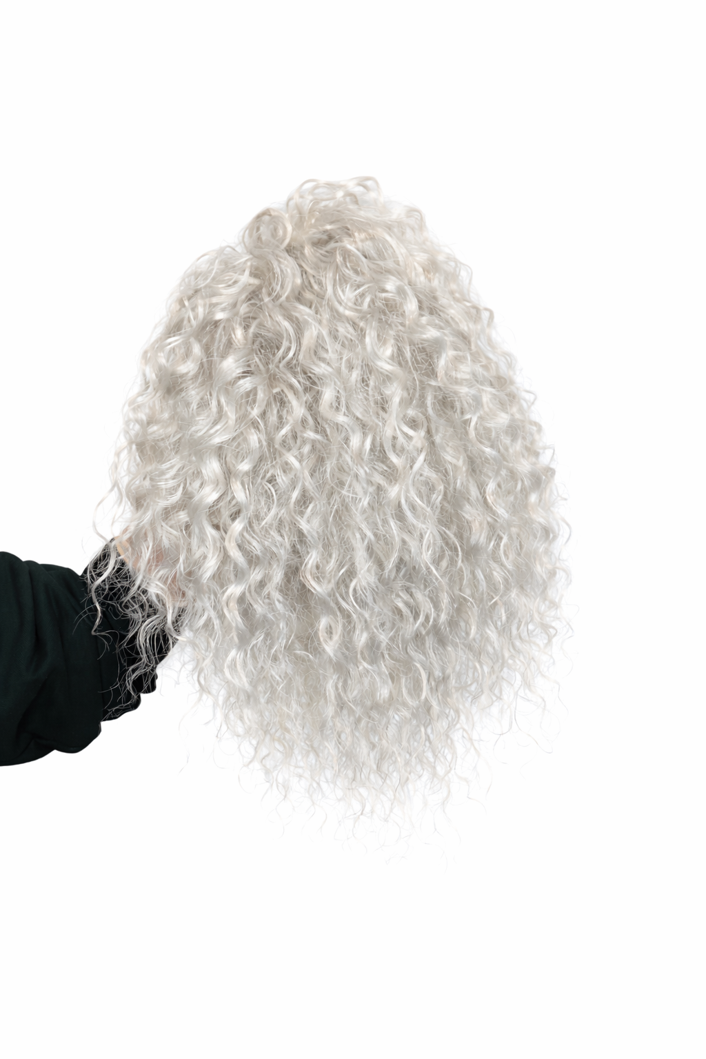 afro krab chłodny blond srebny