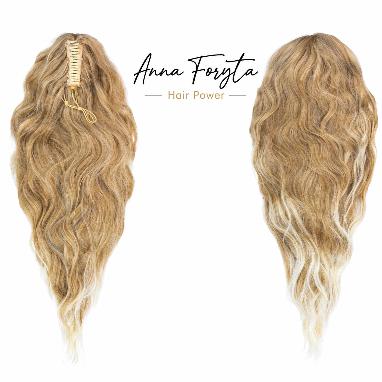 Kuc doczepiany falowany #T27/613 Blond Ombre | 65 cm - obrazek 2