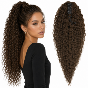 Kuc doczepiany afro  – #8H Brąz | 65 cm