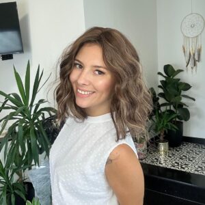 Topper bob fale Brąz Balayage #H9/22 z grzywką