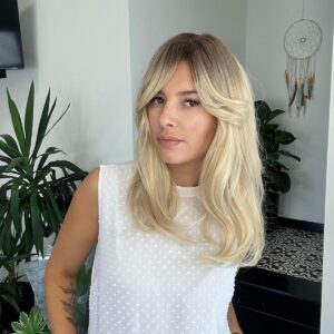 Topper Jasny Blond z Ciemnym Odrostem #R8/615 55cm